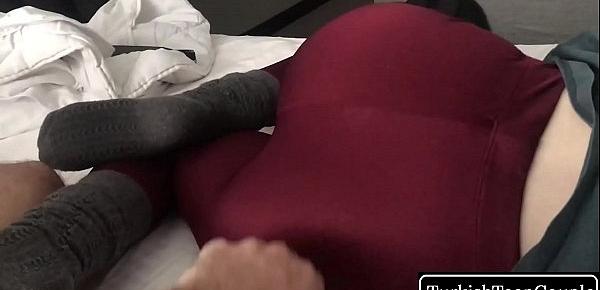  Turkish Stepsister in leggings wants to fuck and cumshot